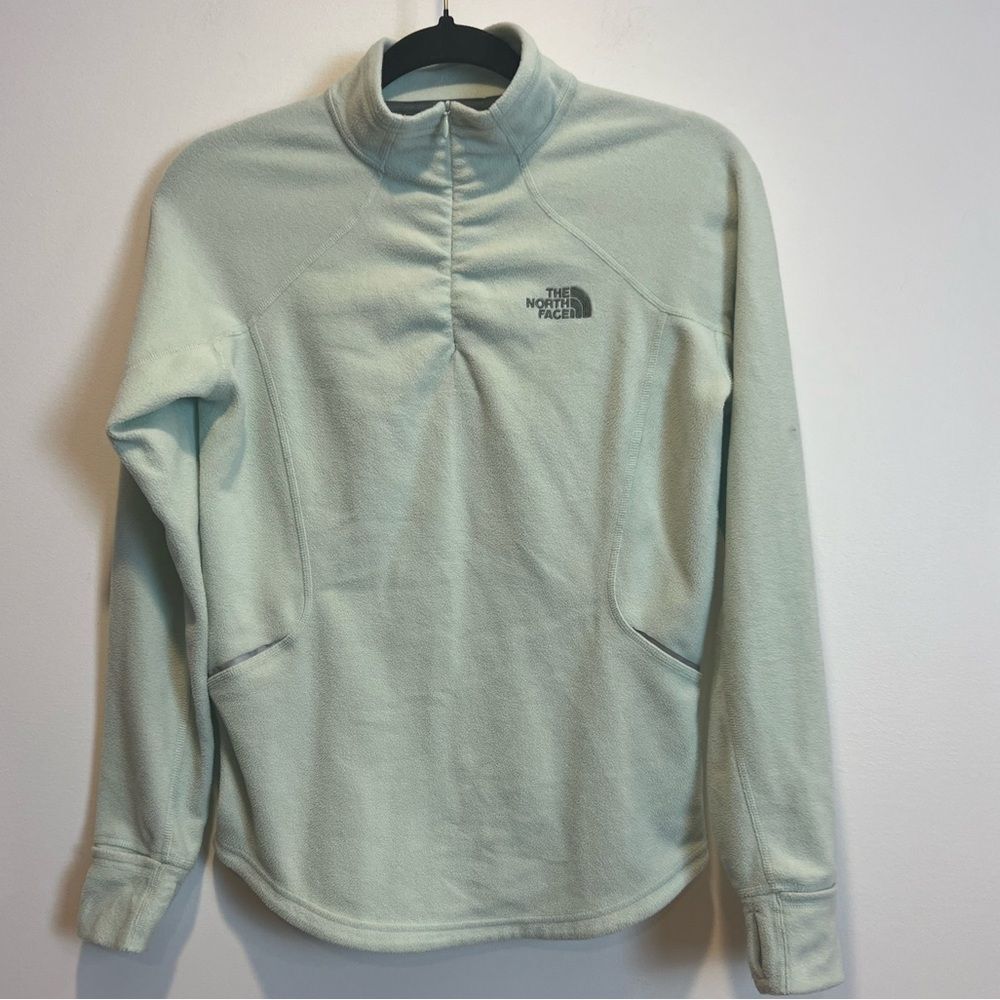 Girl’s The North Face Fleece Pullover Size Large Mint Green